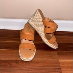 J.Crew Wedge Sandals Brown